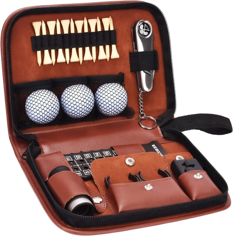 Golf Gift Set with Accessories & Case for Men and Women
