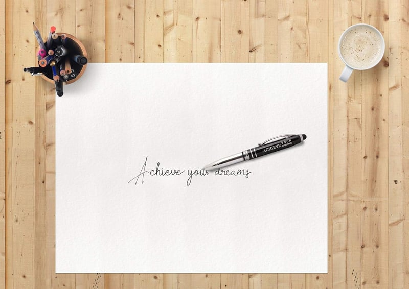 Graduation Gift Pen with Engraving, LED Light, and Stylus Tip