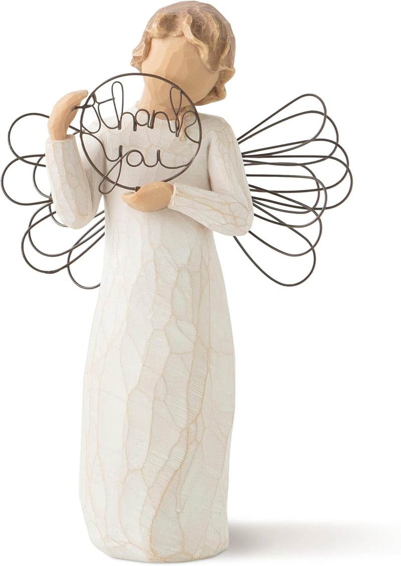 Thank You Angel Figurine – Hand-Painted Appreciation Gift