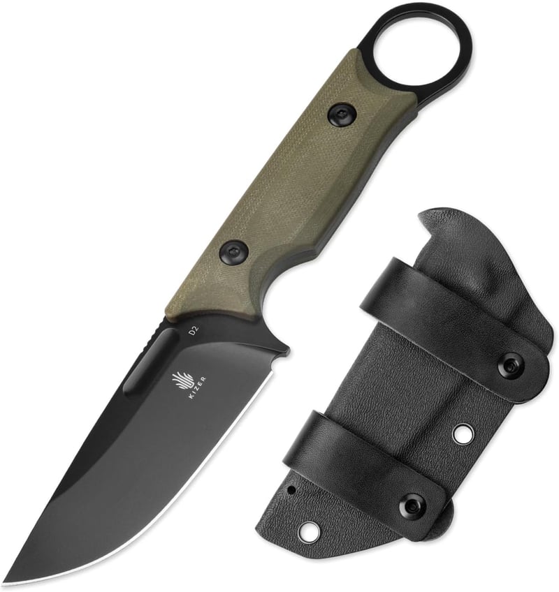Hunting Knife with G10 Handle & Sheath, 3.36