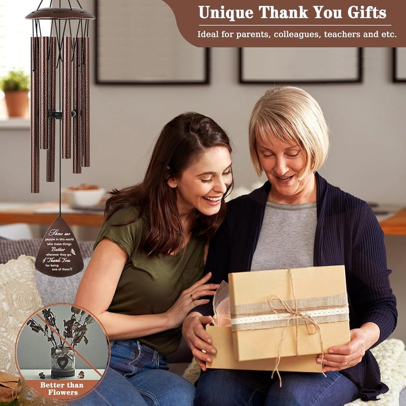 Thanksgiving Appreciation Wind Chimes Gift for Women and Men