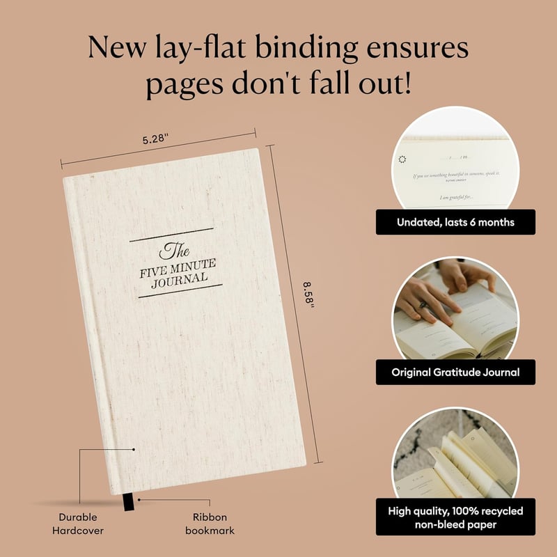 Daily Gratitude Journal for Mindfulness & Reflection - Undated Planner