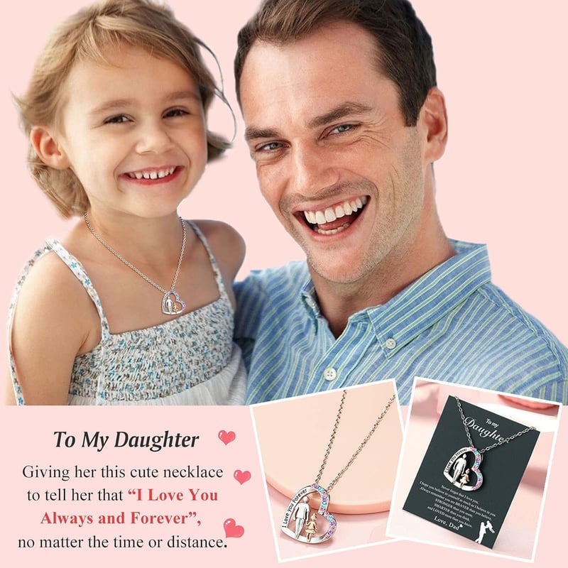 Daughter Necklace from Dad – Valentine’s & Birthday Gift