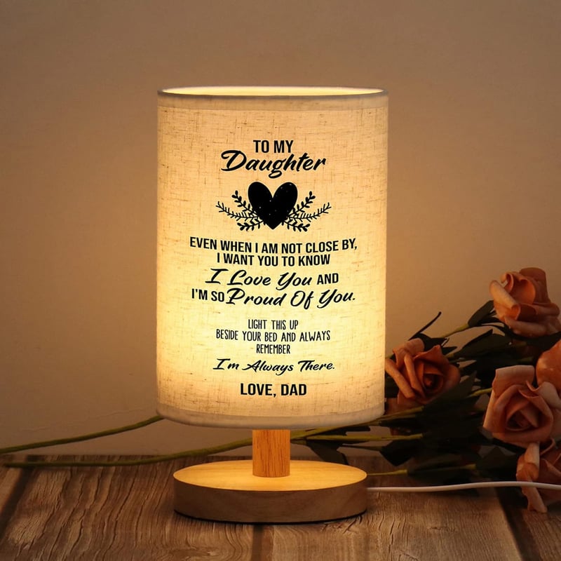 Mother's Day Table Lamp Gift from Dad to Daughter