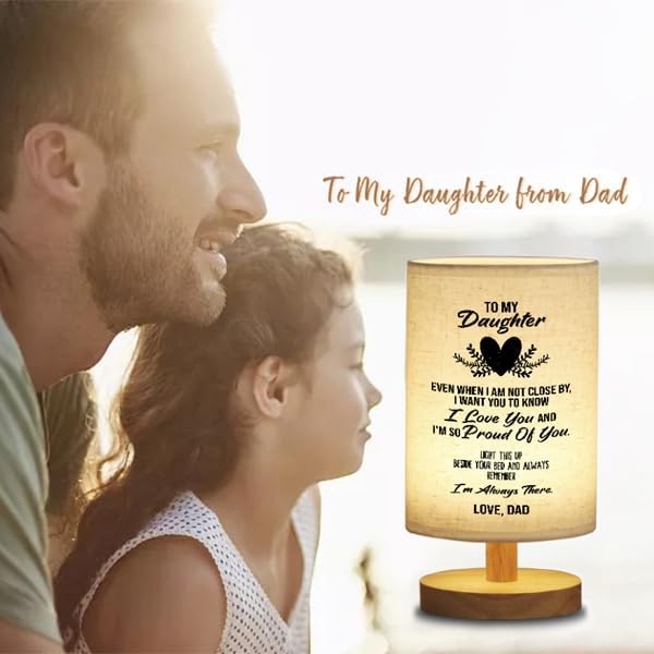 Mother's Day Table Lamp Gift from Dad to Daughter