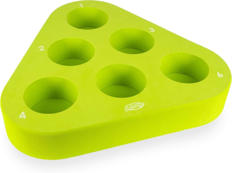 Floating Beer Pong Game Set for Adults, 2-Pack, Assorted Colors