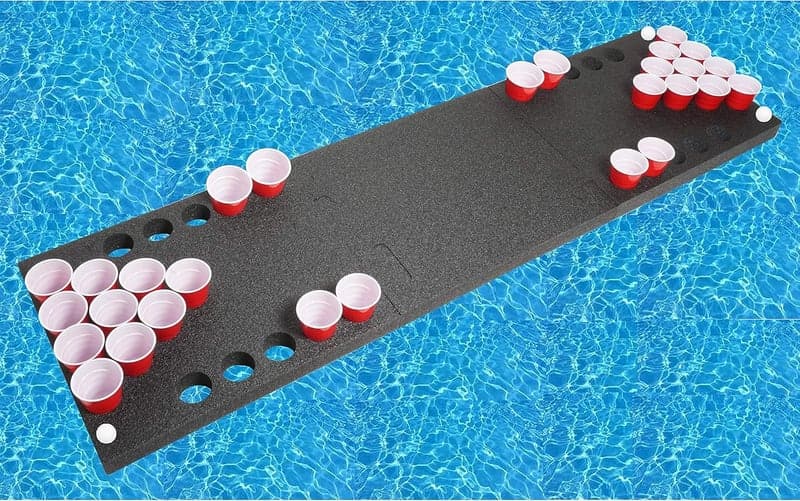 Floating Beer Pong Table - Heavy-Duty Foam Design