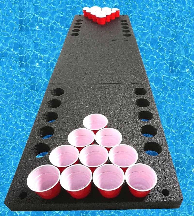 Floating Beer Pong Table - Heavy-Duty Foam Design
