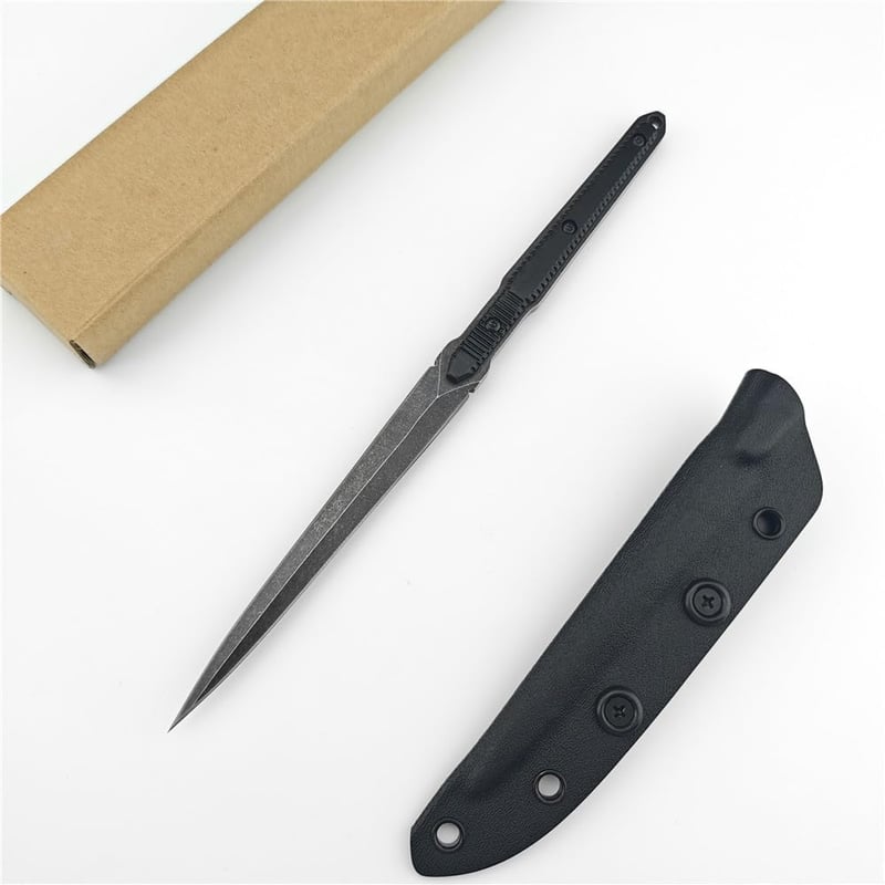 Tactical EDC Fixed Blade Knife with Kydex Sheath