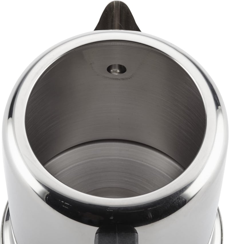 12-Cup Stainless Steel Coffee Percolator – Classic Silver Design