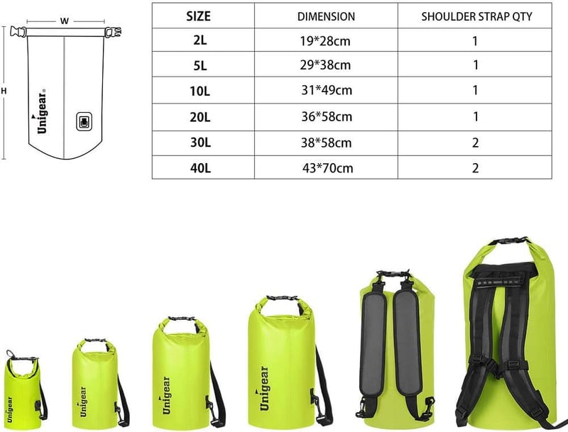 Waterproof Dry Bag with Phone Case for Outdoor Activities