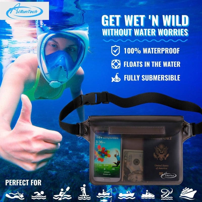 Waterproof Floating Waist Pouch for Travel and Water Activities