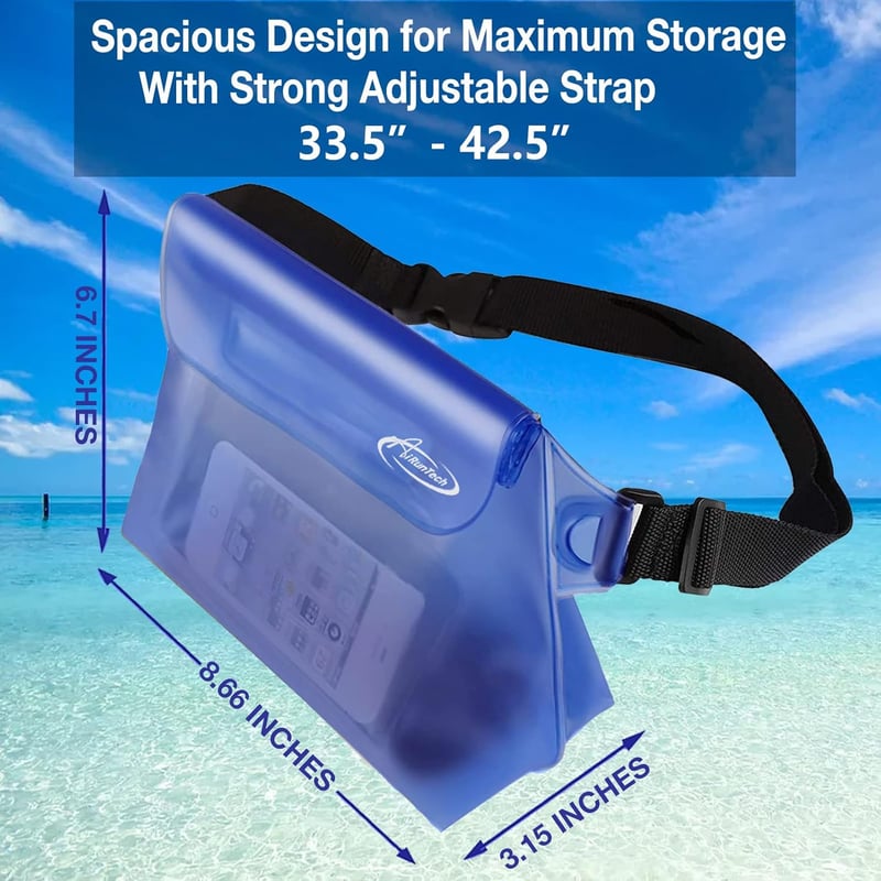Waterproof Waist Pouch Set for Travel & Water Activities (2-Pack)