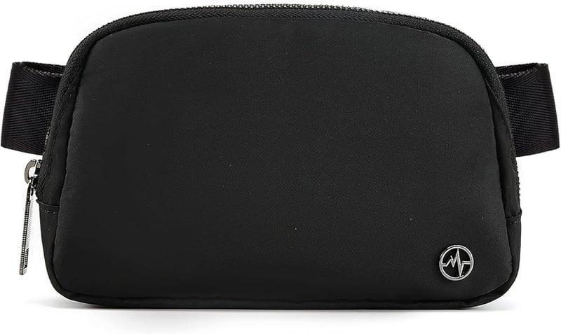 Crossbody Fanny Pack: Black Belt Bag for Women