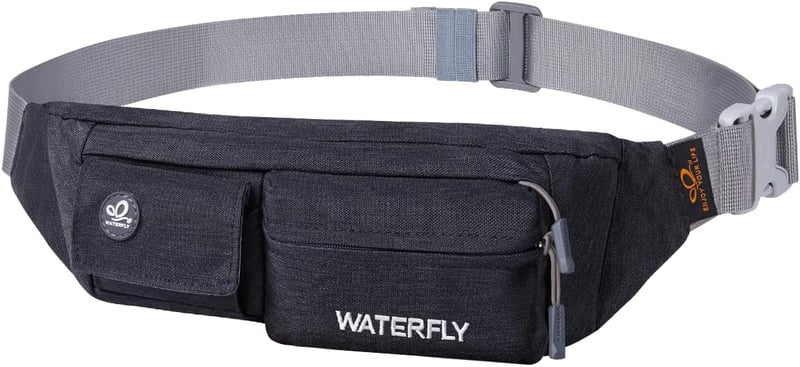 Water-Resistant Fanny Pack with 4 Pockets for Running & Travel