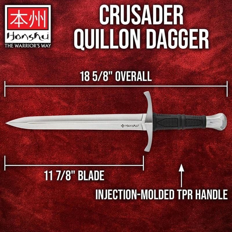 Combat Dagger with Sheath, 1060 Carbon Steel Blade