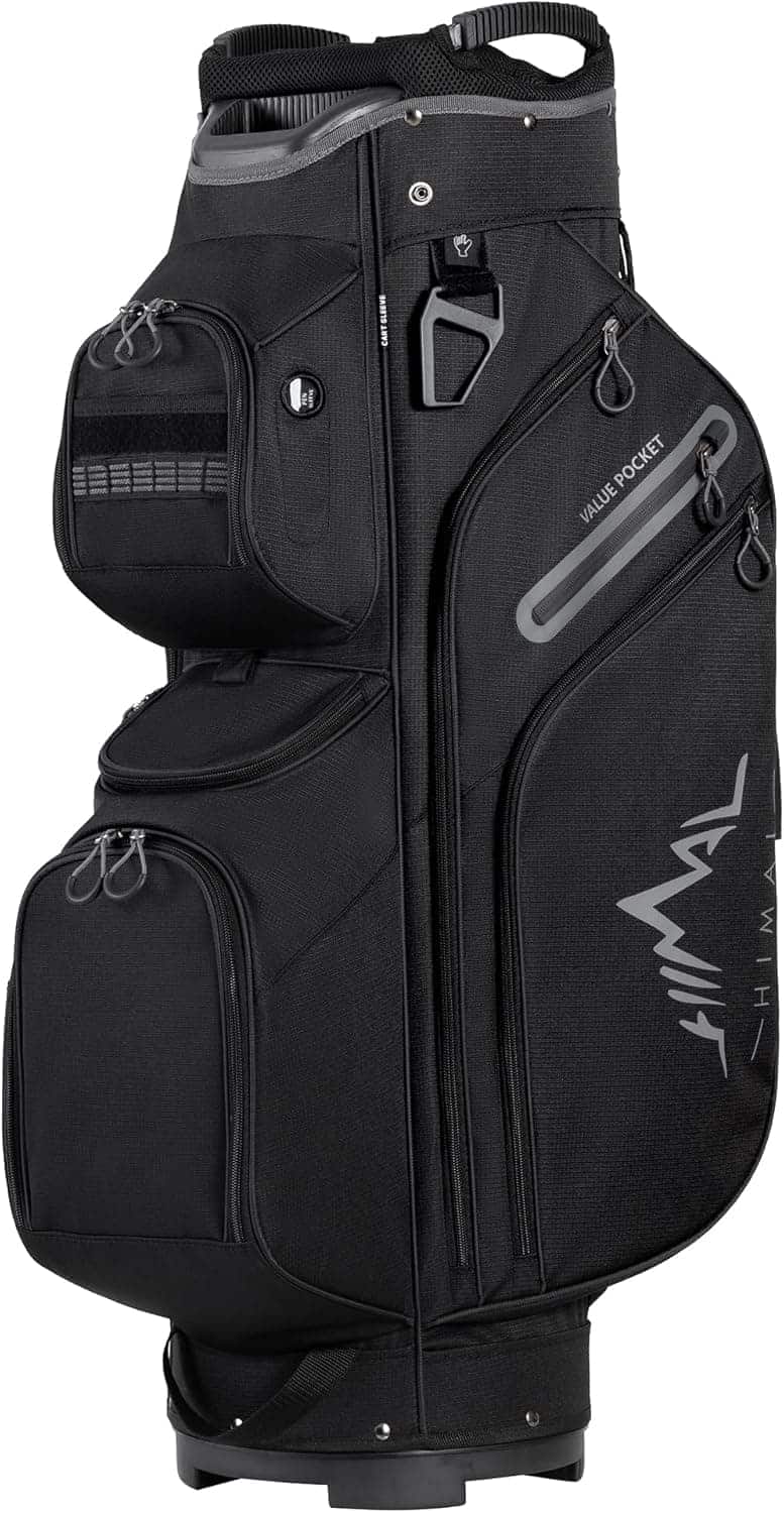 15-Way Golf Cart Bag with Dividers and Rain Cover