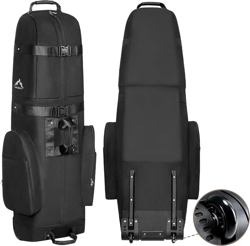 Golf Travel Bag with Wheels - 600D Soft-Sided Club Protector