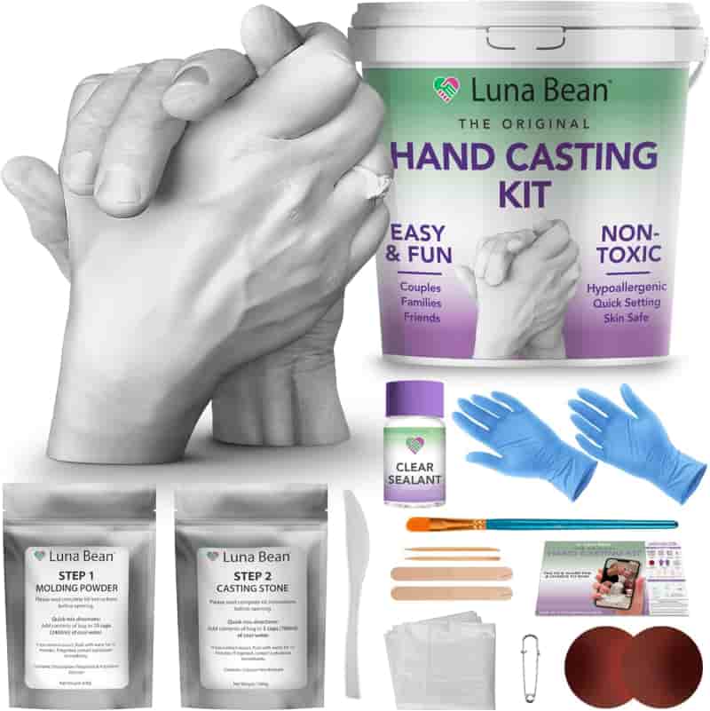 Anniversary Hand Casting Kit for Couples