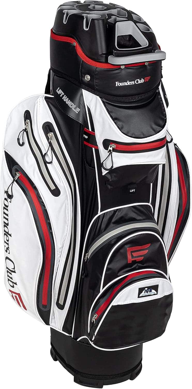 Waterproof Golf Cart Bag for Men, 14-Way Divider, Anti-Rattle