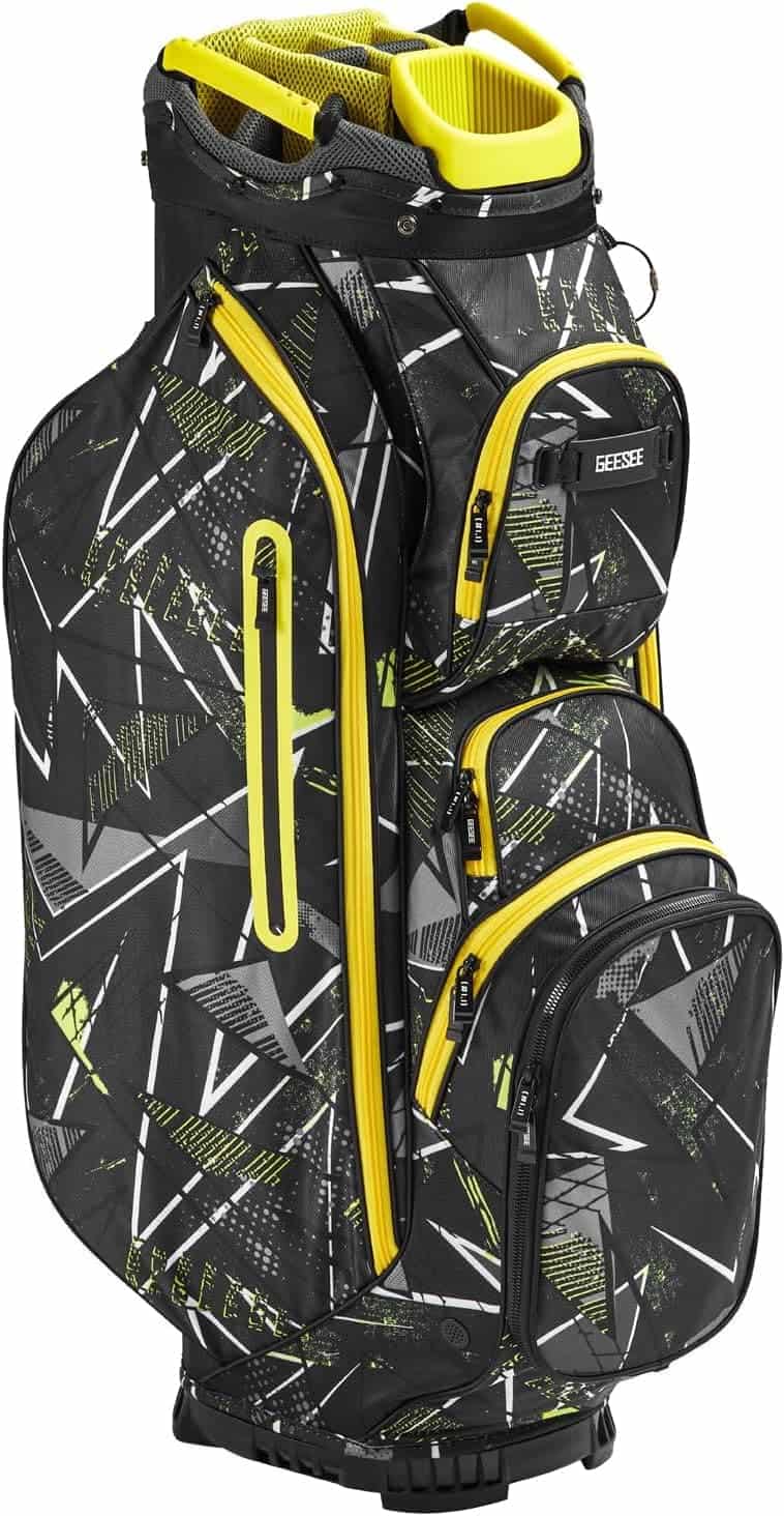 Golf Cart Bag with 14-Way Divider and Waterproof Cover