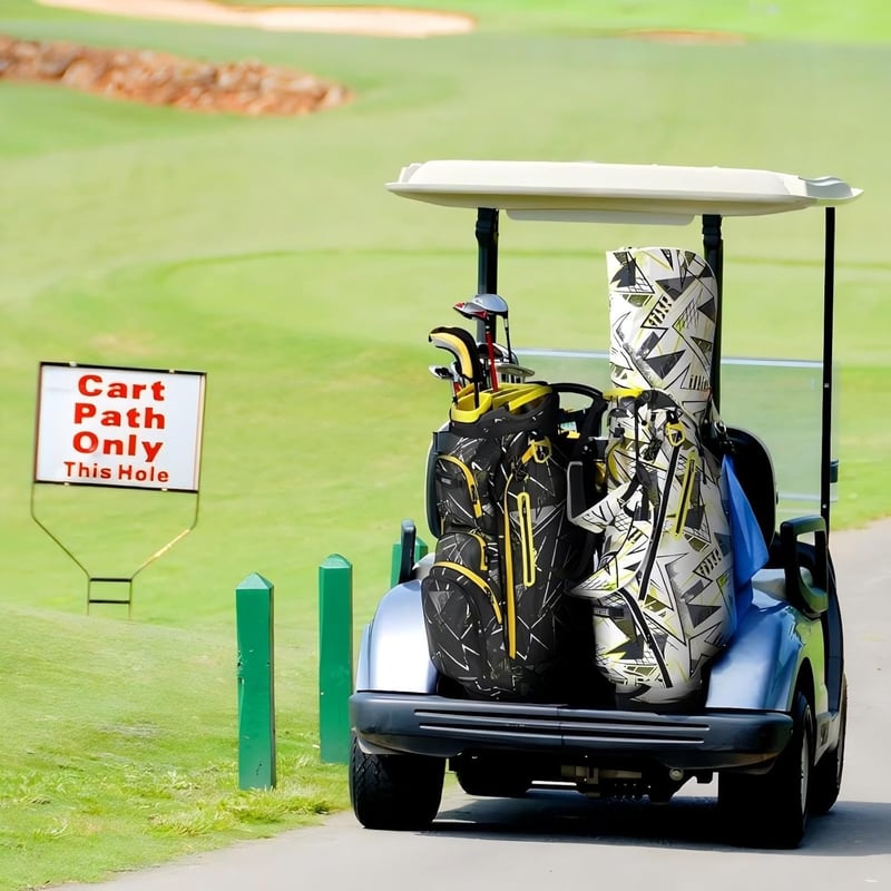 Golf Cart Bag with 14-Way Divider and Waterproof Cover