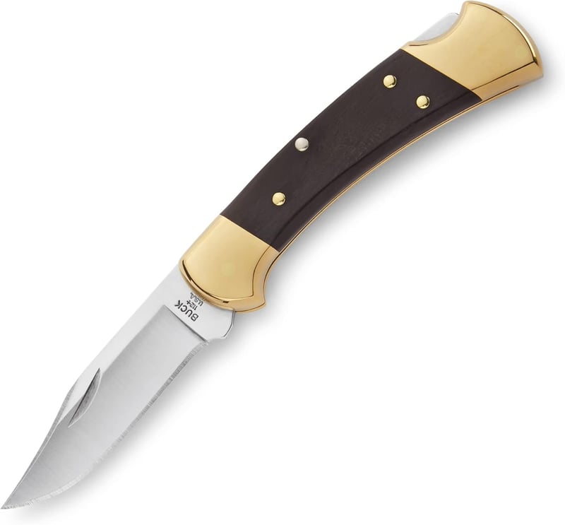 Buck 112 Ranger Lock-back Knife with Brass and Ebony