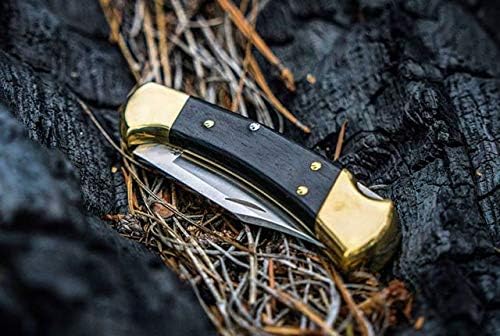 Buck 112 Ranger Lock-back Knife with Brass and Ebony