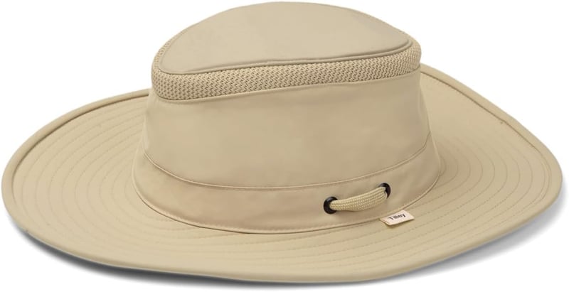 Recycled Khaki/Olive Sun Hat for Adults, Broad Brim Airflo