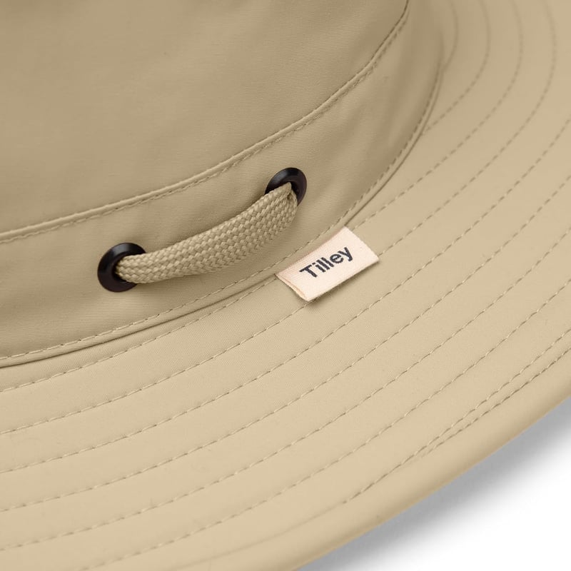 Recycled Khaki/Olive Sun Hat for Adults, Broad Brim Airflo