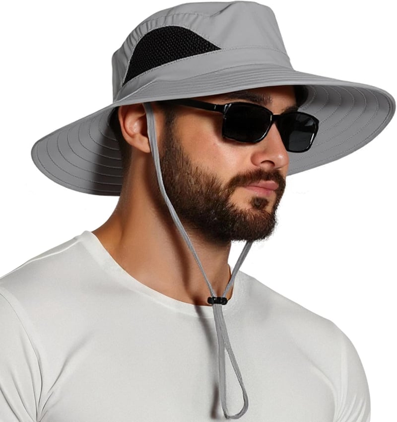 UPF 50+ Waterproof Wide Brim Sun Hat for Men & Women
