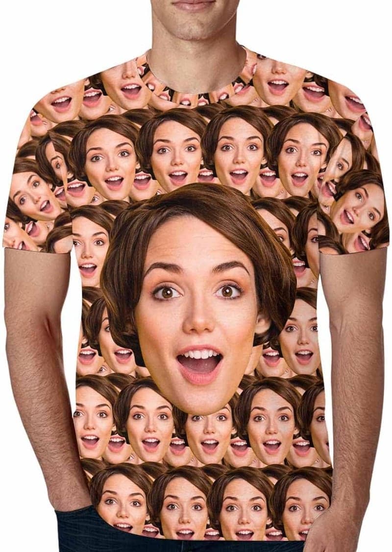 Personalized Photo T-Shirt for Men – Funny Custom Gift