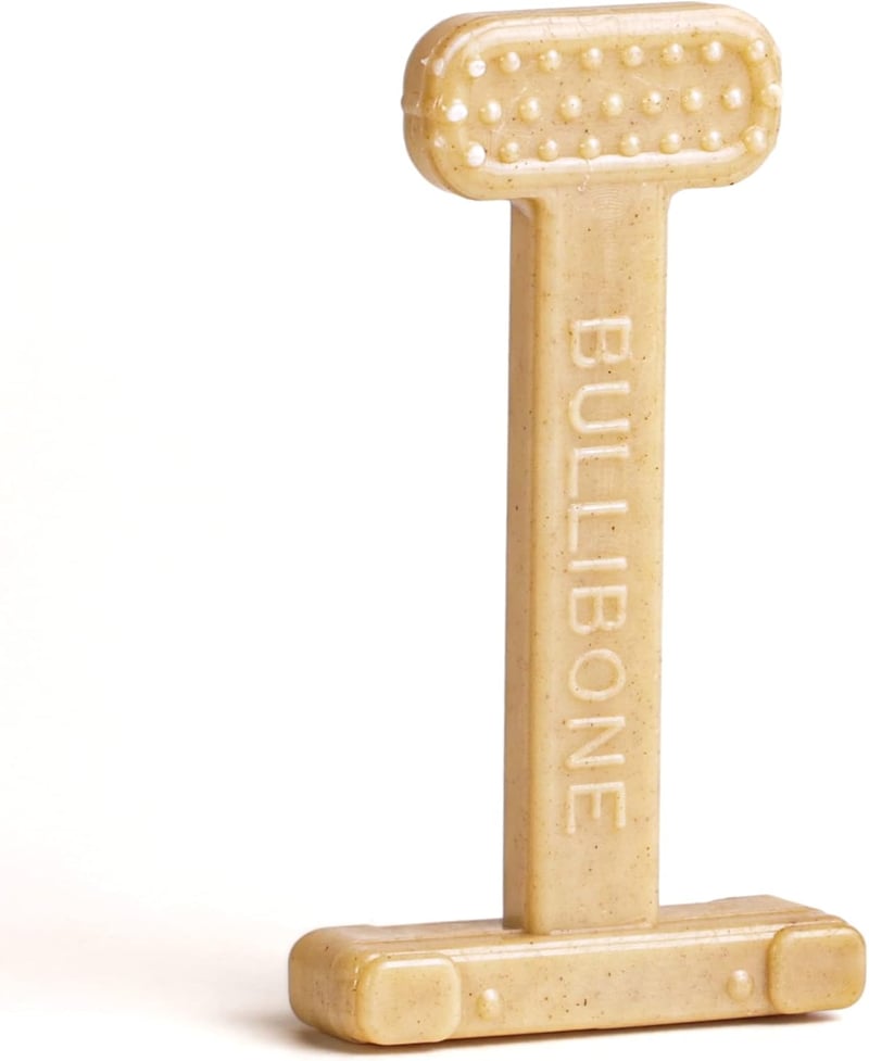 Peanut Butter Nylon Dog Chew Toy – Small, Dental Care Bone