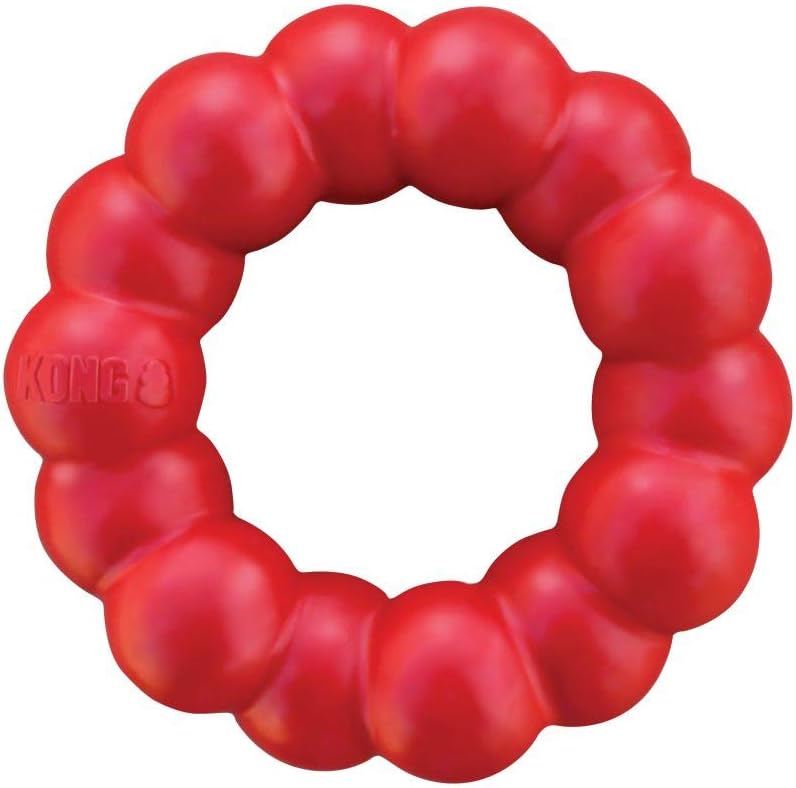 Dog Chew Toy - Natural Rubber Ring for Dental Health