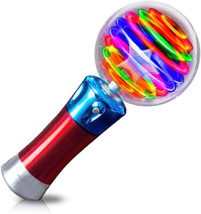Light-Up Magic Wand Toy for Kids – Spinning Lights & Colors