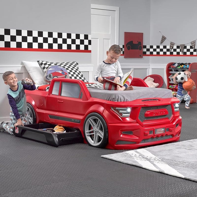 Turbocharged Twin Truck Bed with Headlights & Storage