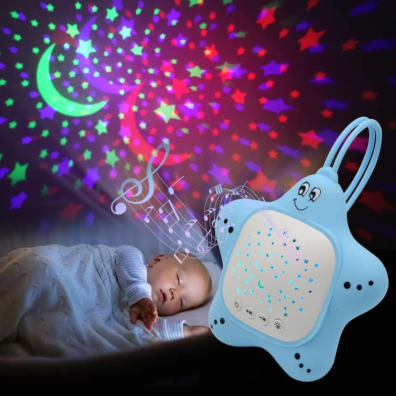 Rechargeable Baby White Noise Machine with Night Light & Projector