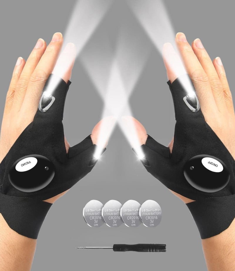Father's Day LED Finger Light Gloves for Men