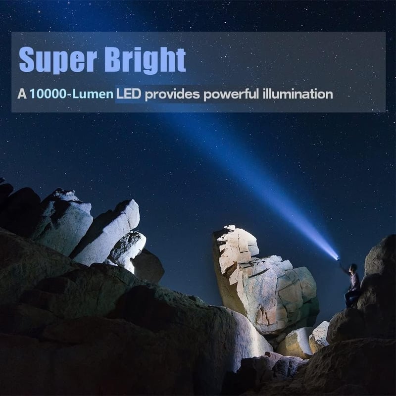 Rechargeable 1,000,000 Lumen LED Spotlight with Tripod