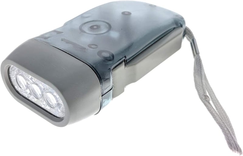Dynamo-Powered LED Flashlight - Compact Emergency Tool