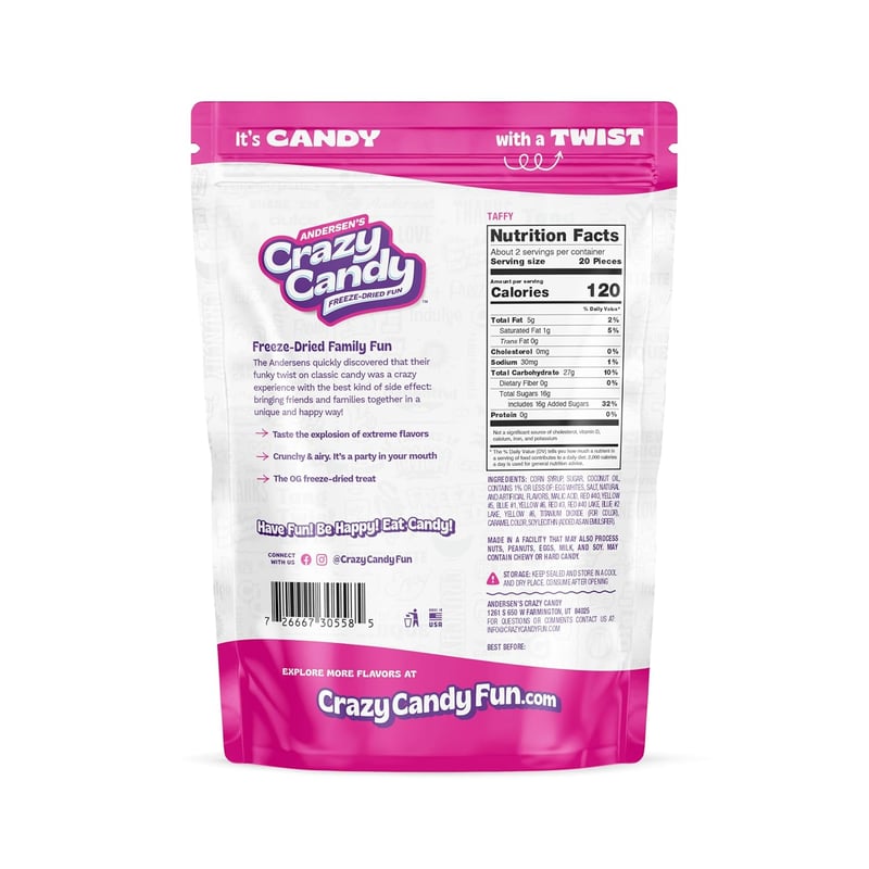Freeze-Dried Taffy Candy – Andersen's Crazy Candy