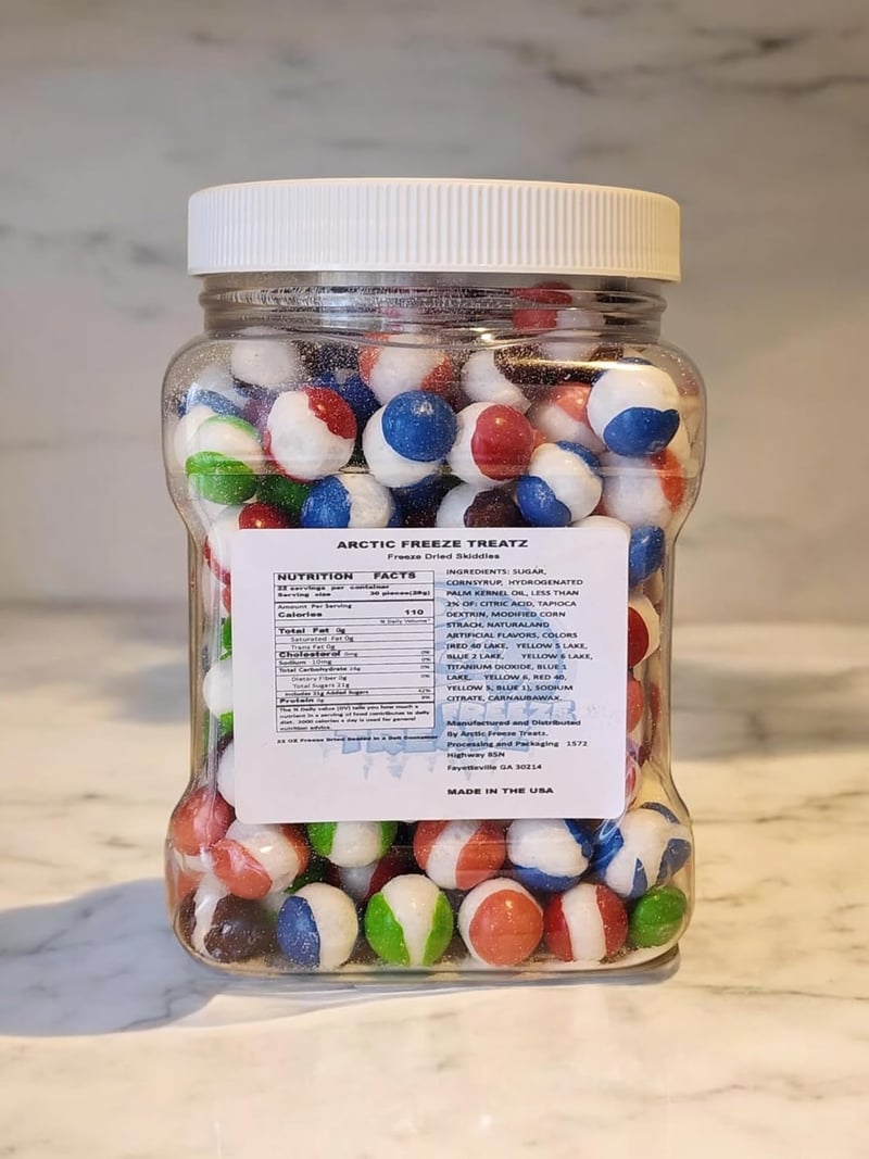 Freeze-Dried Wild Berry Skittlez Candy, 22oz Grip Jar