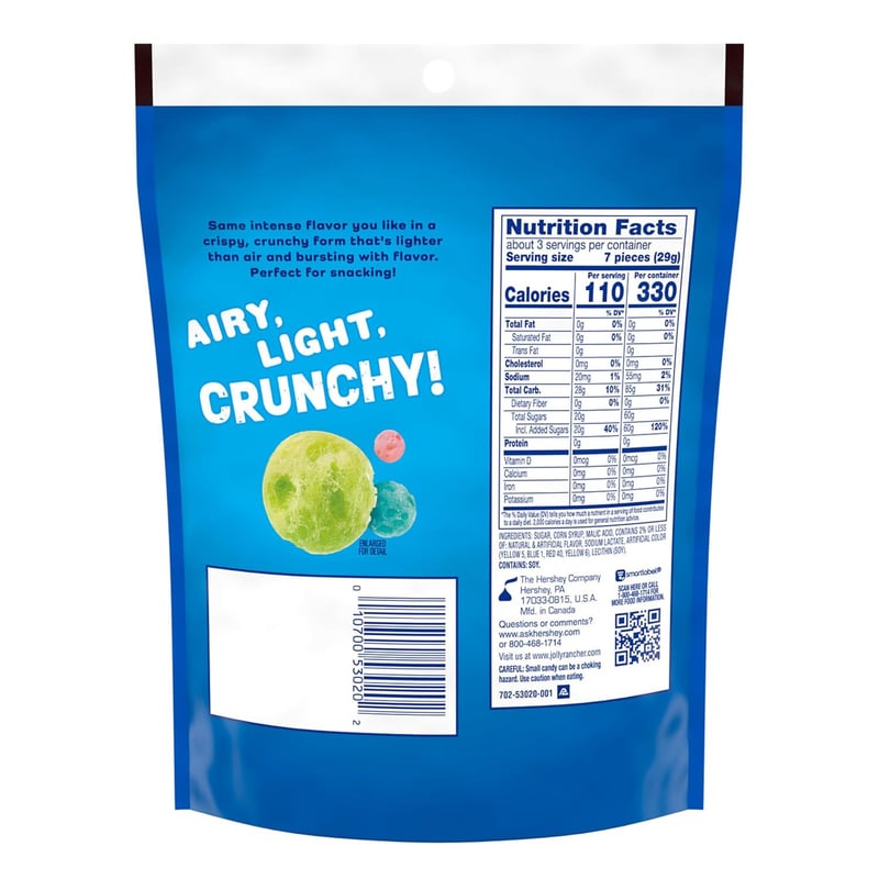 Freeze Dried JOLLY RANCHER Fruit Candy Bag, 3.1 oz
