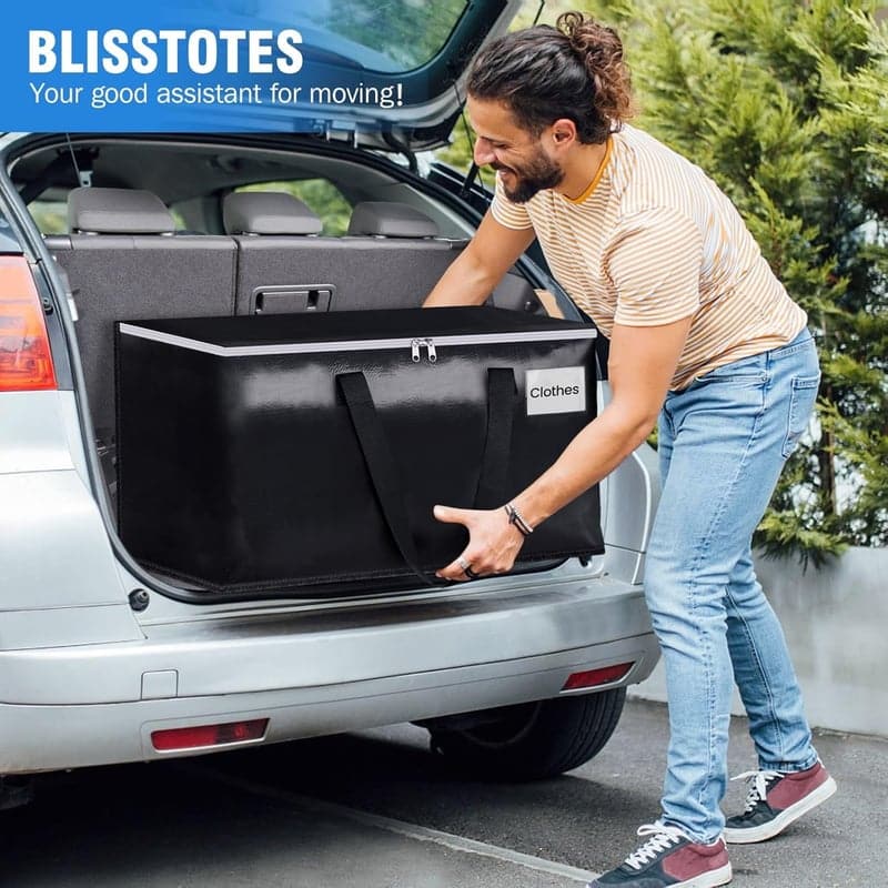 Moving Bags with Zippers, 93L, 6-Pack
