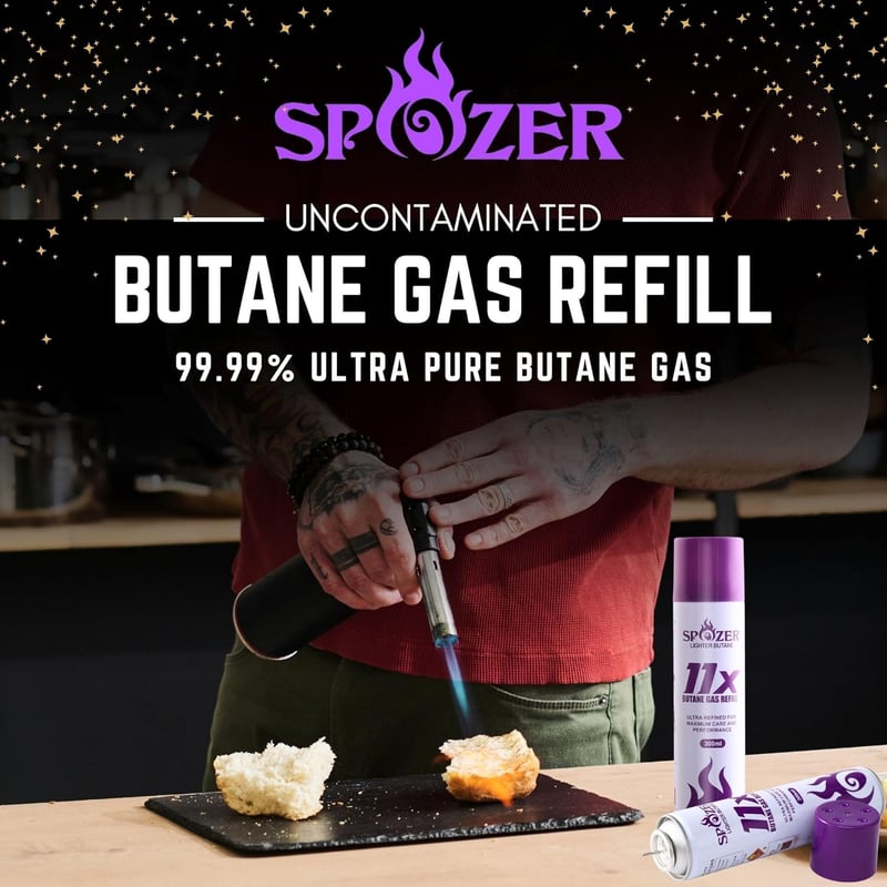 12 Cans Universal Refined Butane Gas Refill, 300ml
