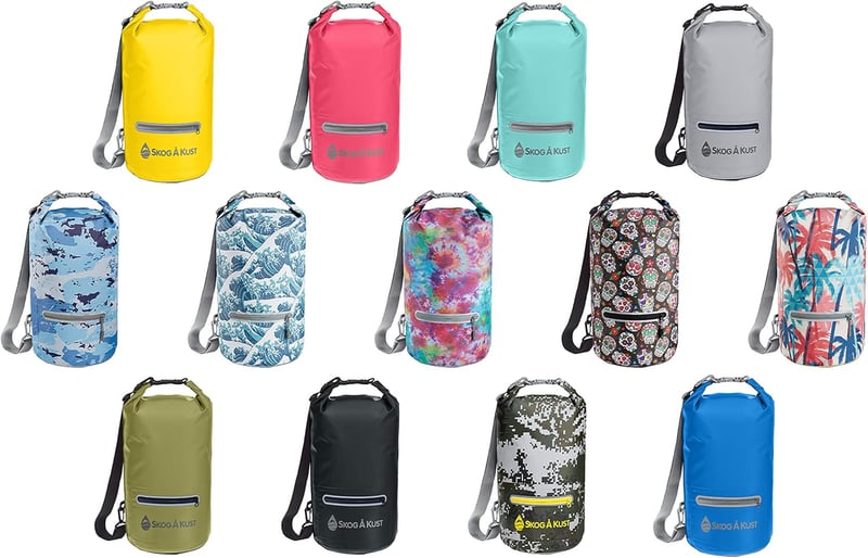 Waterproof Roll-Top Dry Bag for Travel & Outdoors, 5-20L Sizes