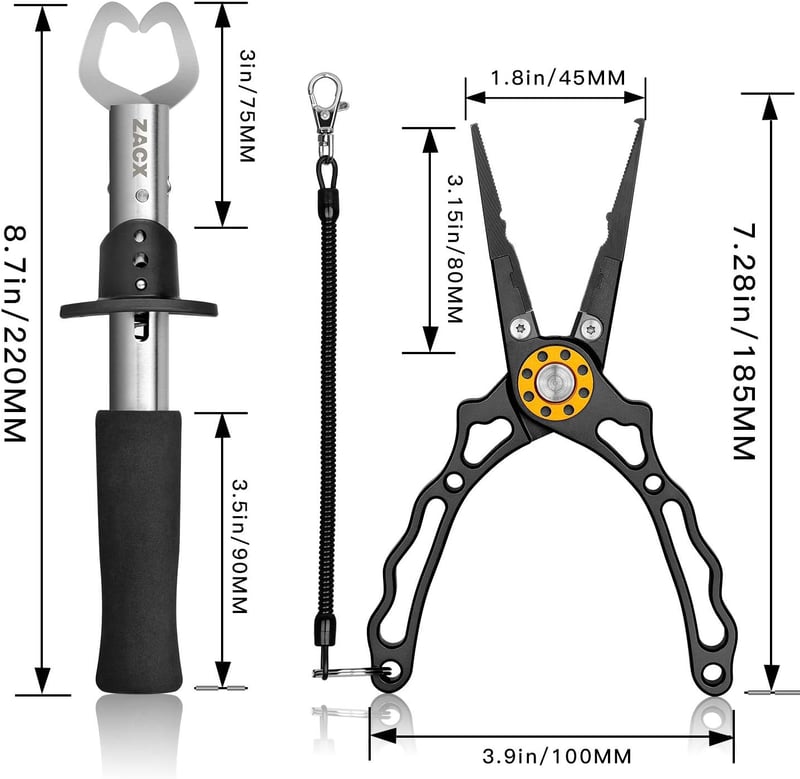 Fishing Pliers & Lip Gripper Set – Multifunctional Gear for Men