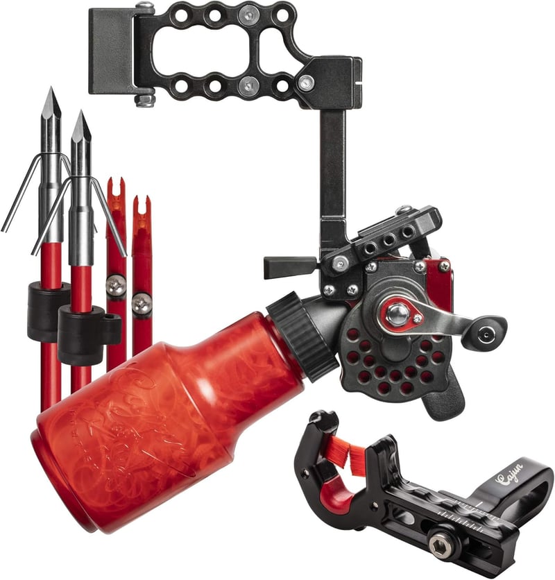 Bowfishing Kit with Winch Pro Reel, Arrows & 250 lb Line