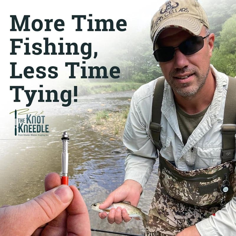 Fishing Knot Tying Tool for Hooks and Lines - Single Piece