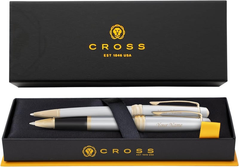 Graduation Cross Pen Set: Personalized Medalist Rollerball & Twist Ballpoint